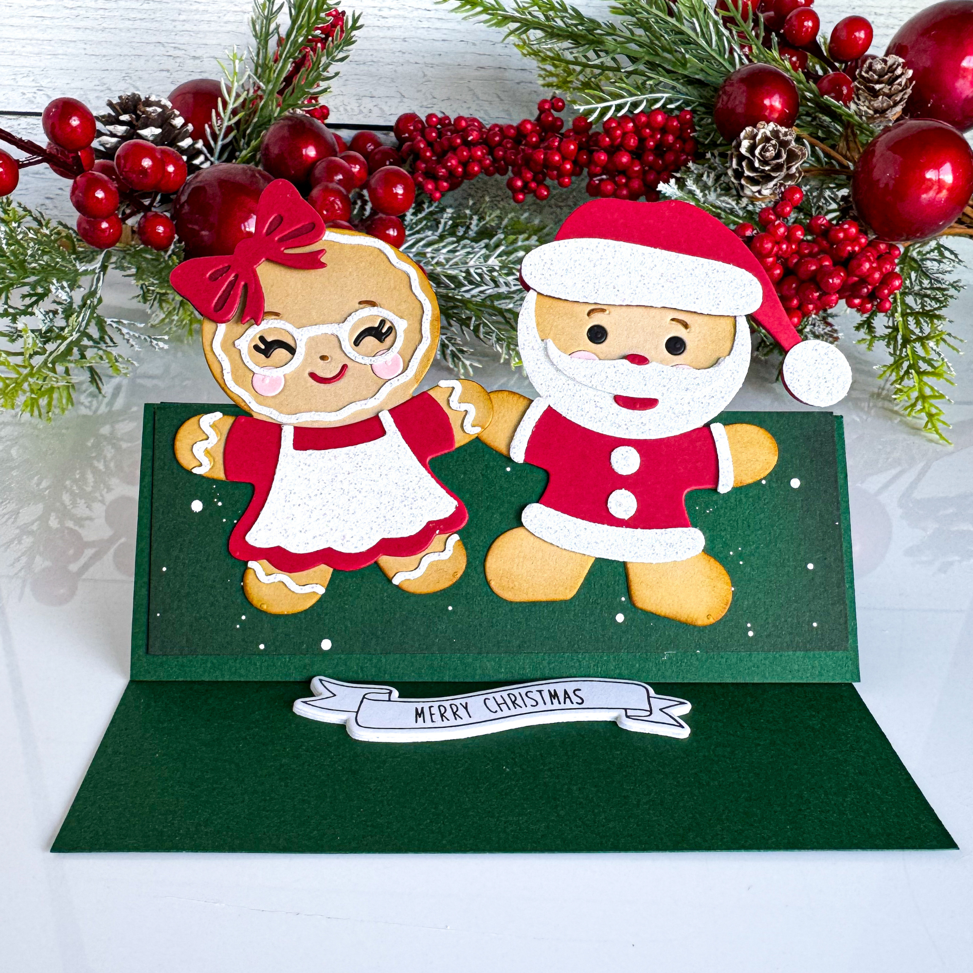 Banner Sentiments Stamps: Happy Holidays 1