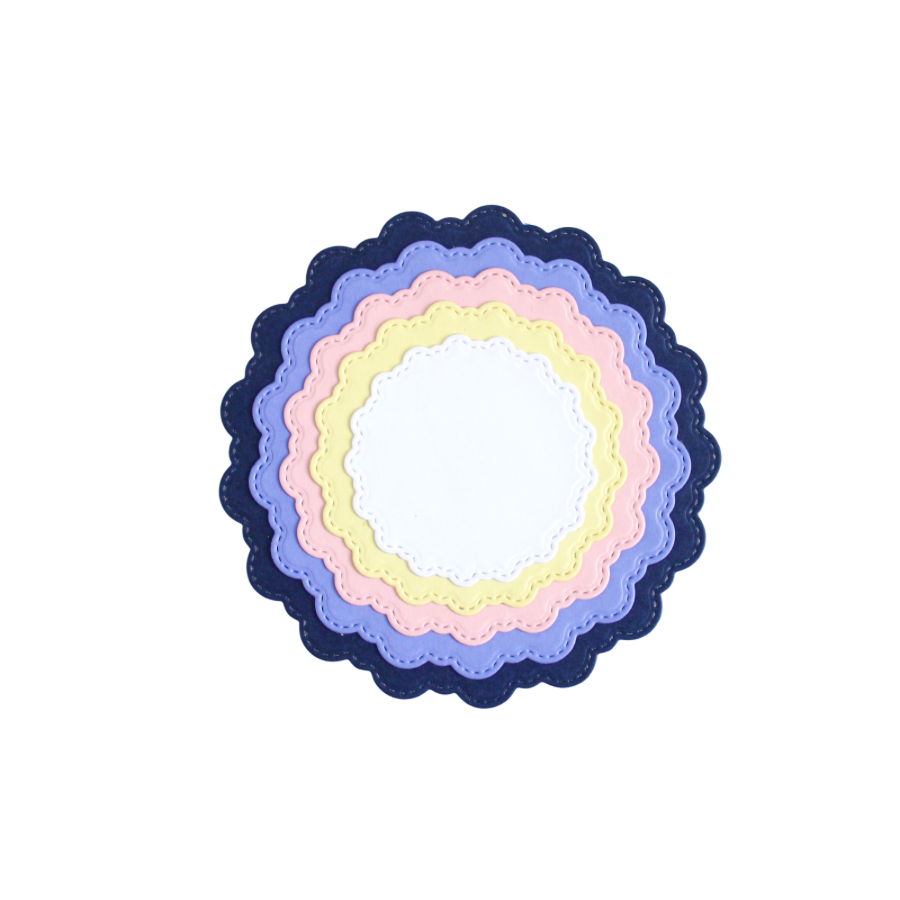 Stitched Scallop Circle Dies