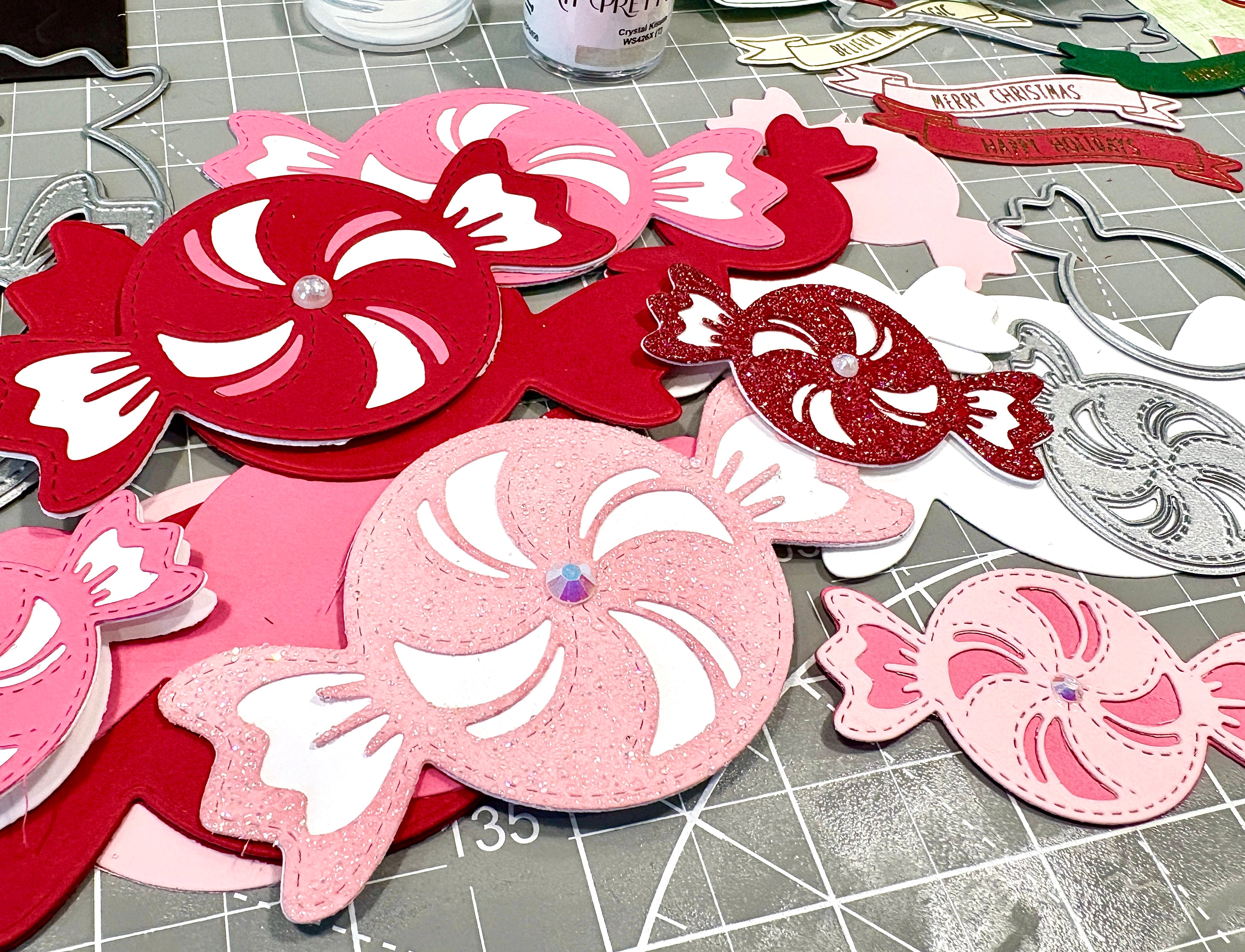 Wrapped Peppermint Dies