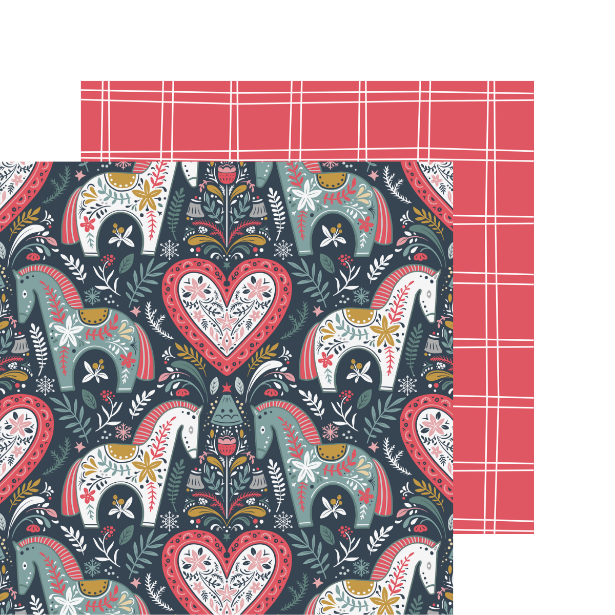 Scandinavian Christmas Patterned Paper 6x6