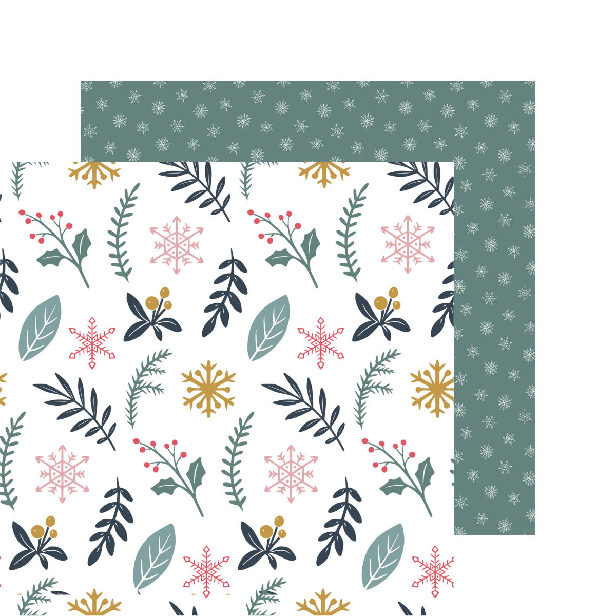 Scandinavian Christmas Patterned Paper 6x6