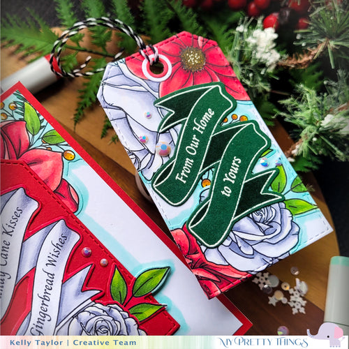 Banner Sentiments Stamps: Happy Holidays 2