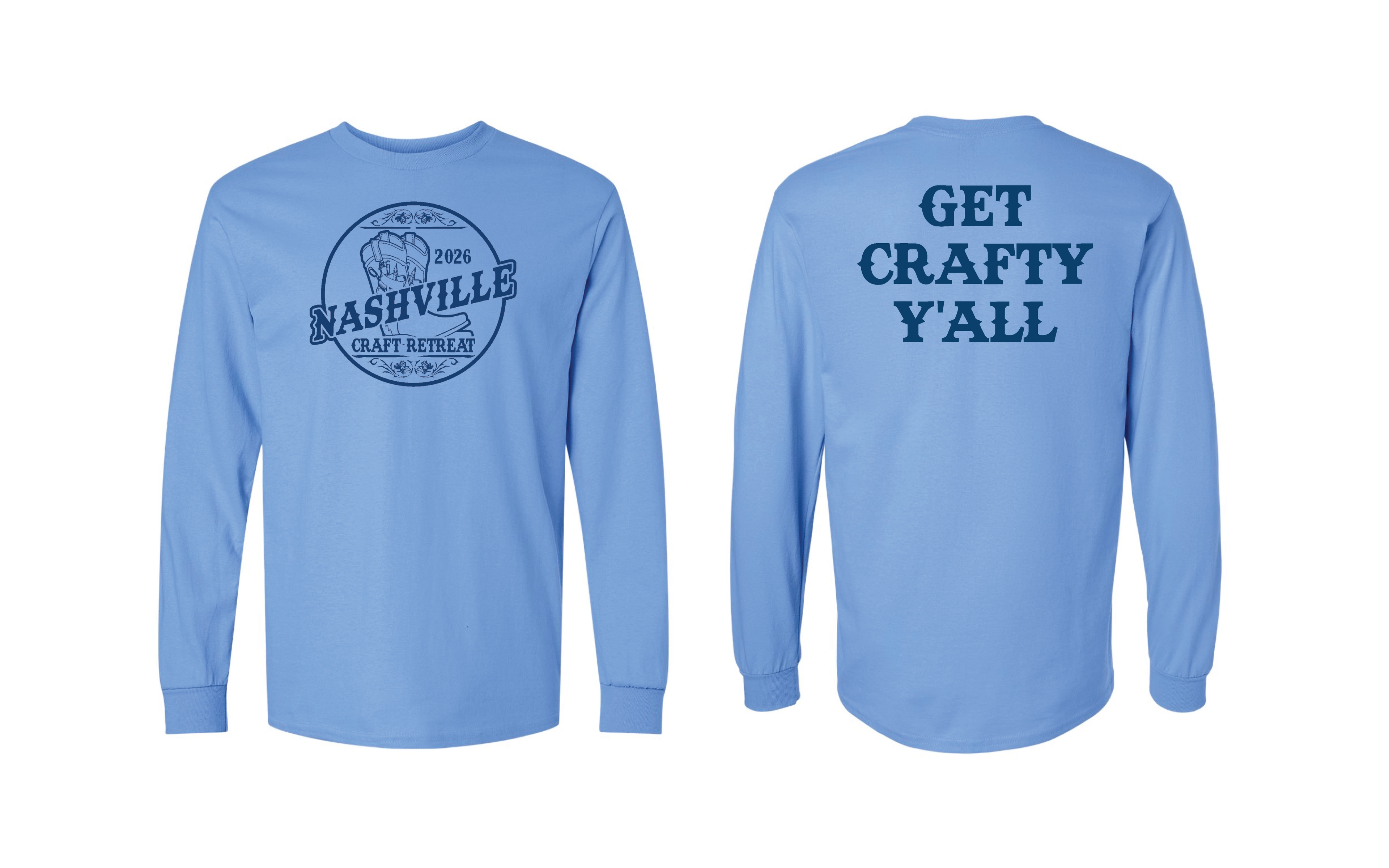 2026 Nashville Craft Retreat Long Sleeve Crew T-shirt