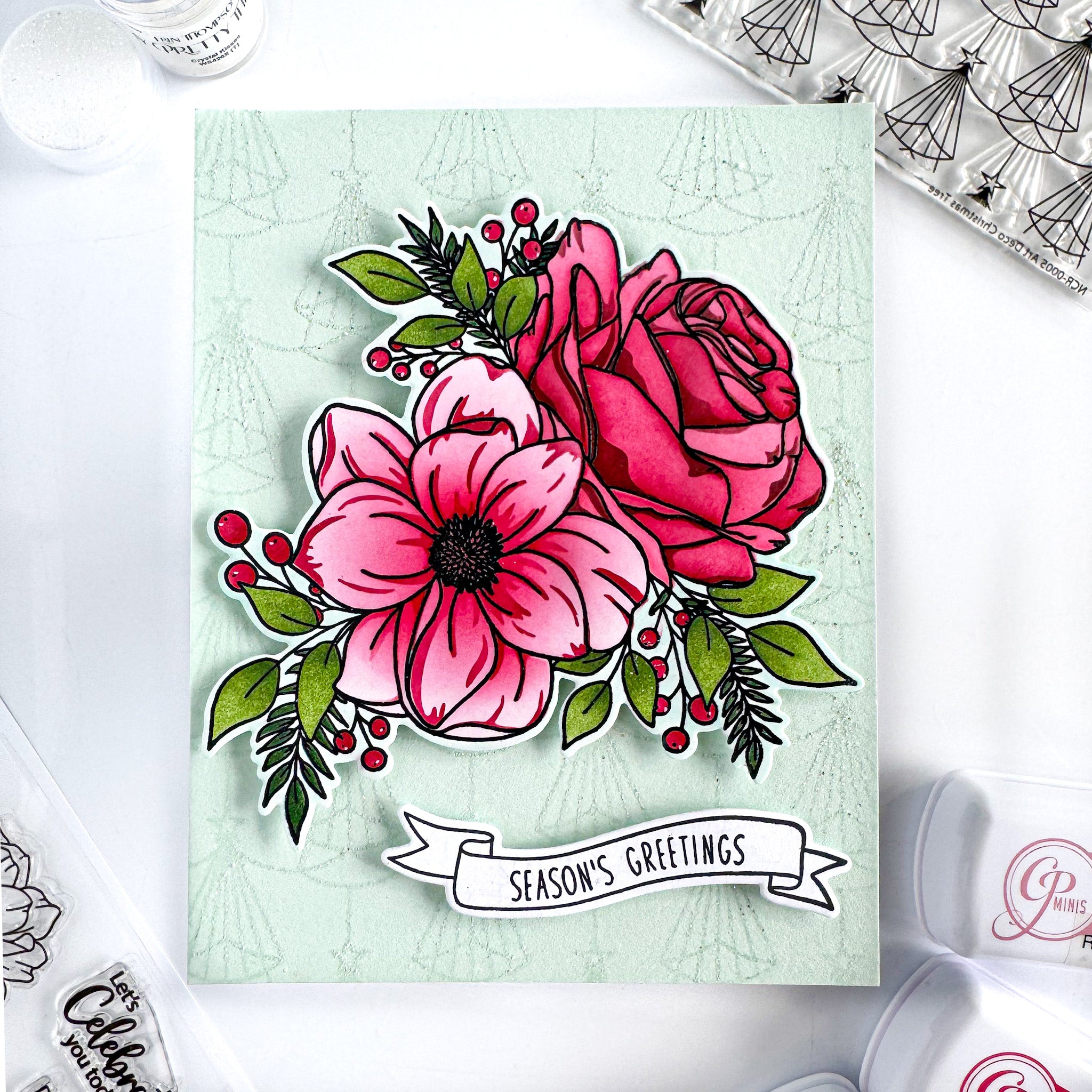 Banner Sentiments Die: Happy Holidays 1