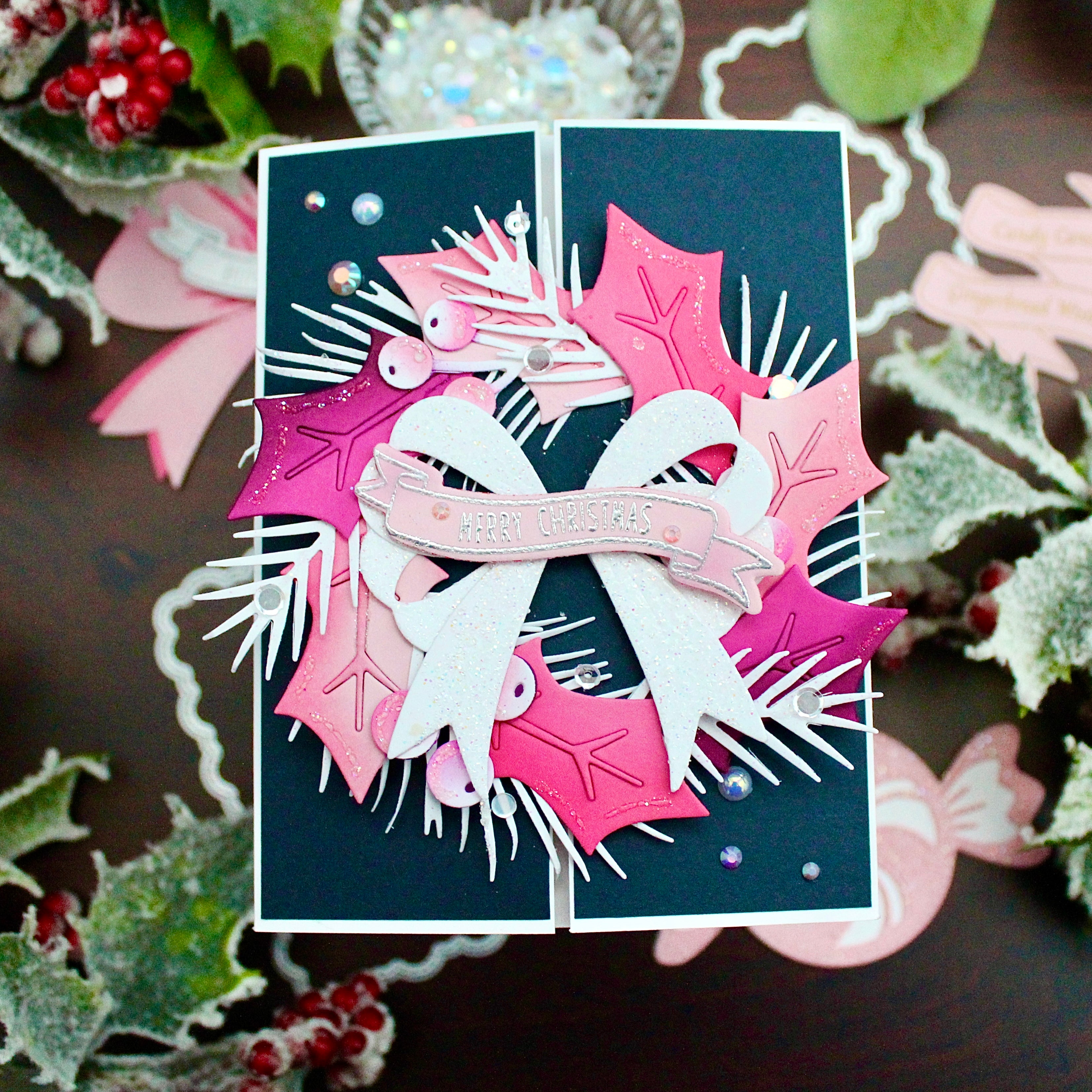 Banner Sentiments Die: Happy Holidays 1