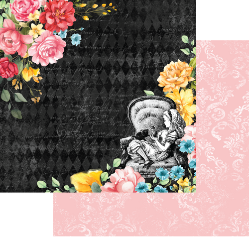 Adventures in Wonderland 12x12 Patterned Paper