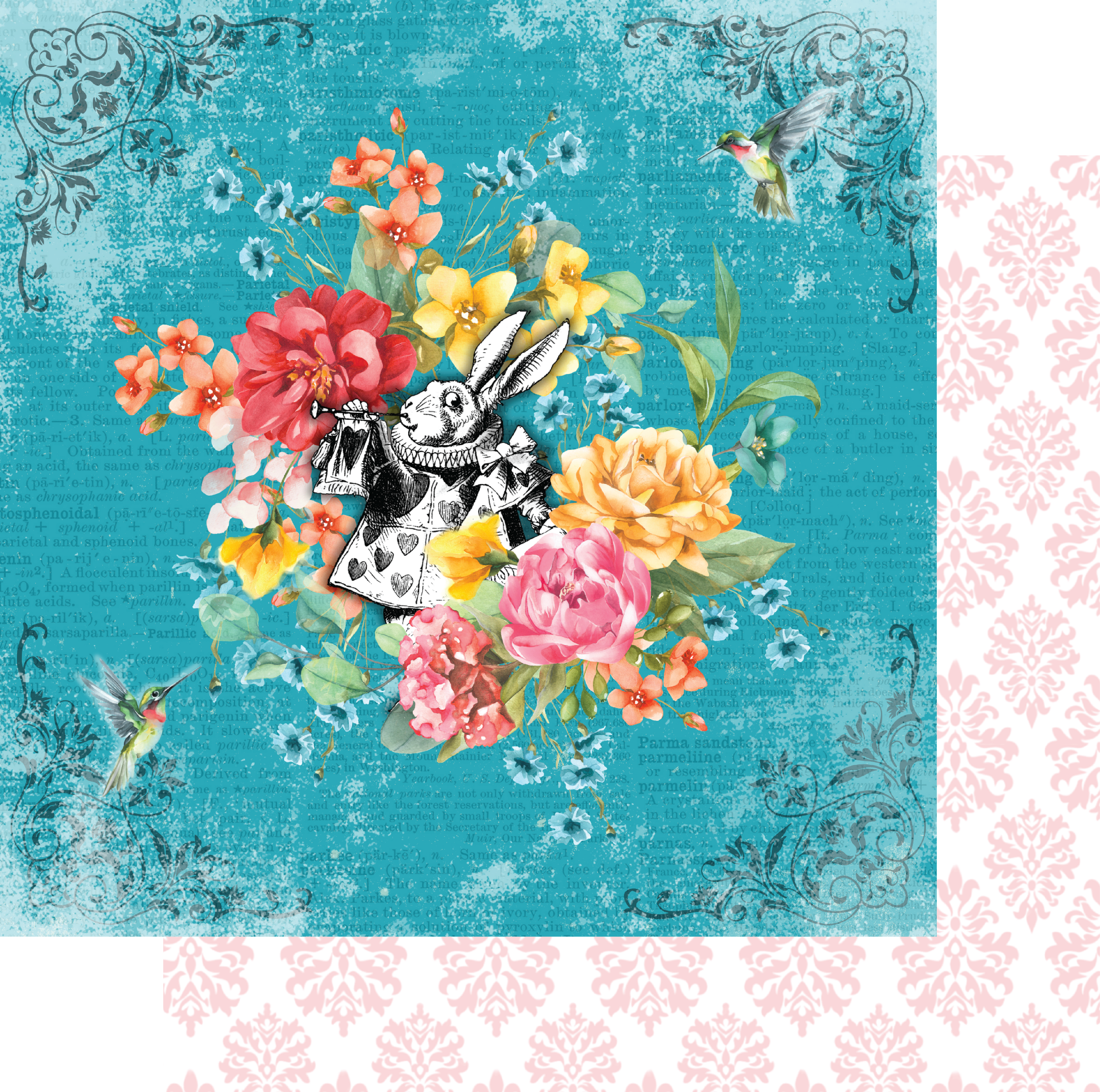 Adventures in Wonderland 12x12 Patterned Paper