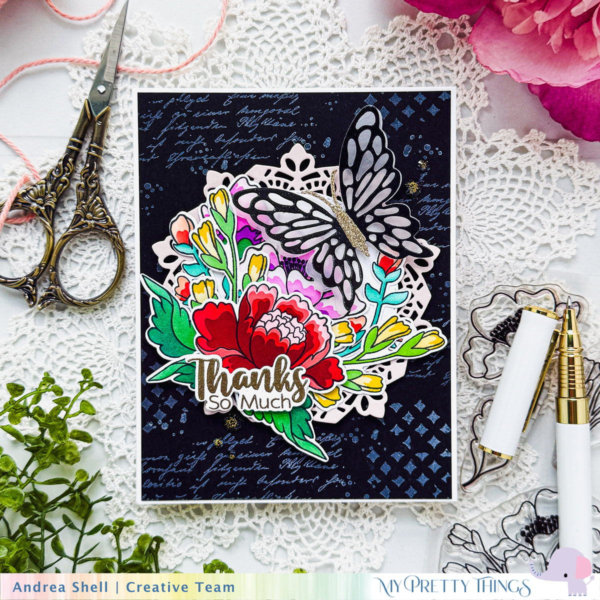 Chinoiserie Floral Die Set