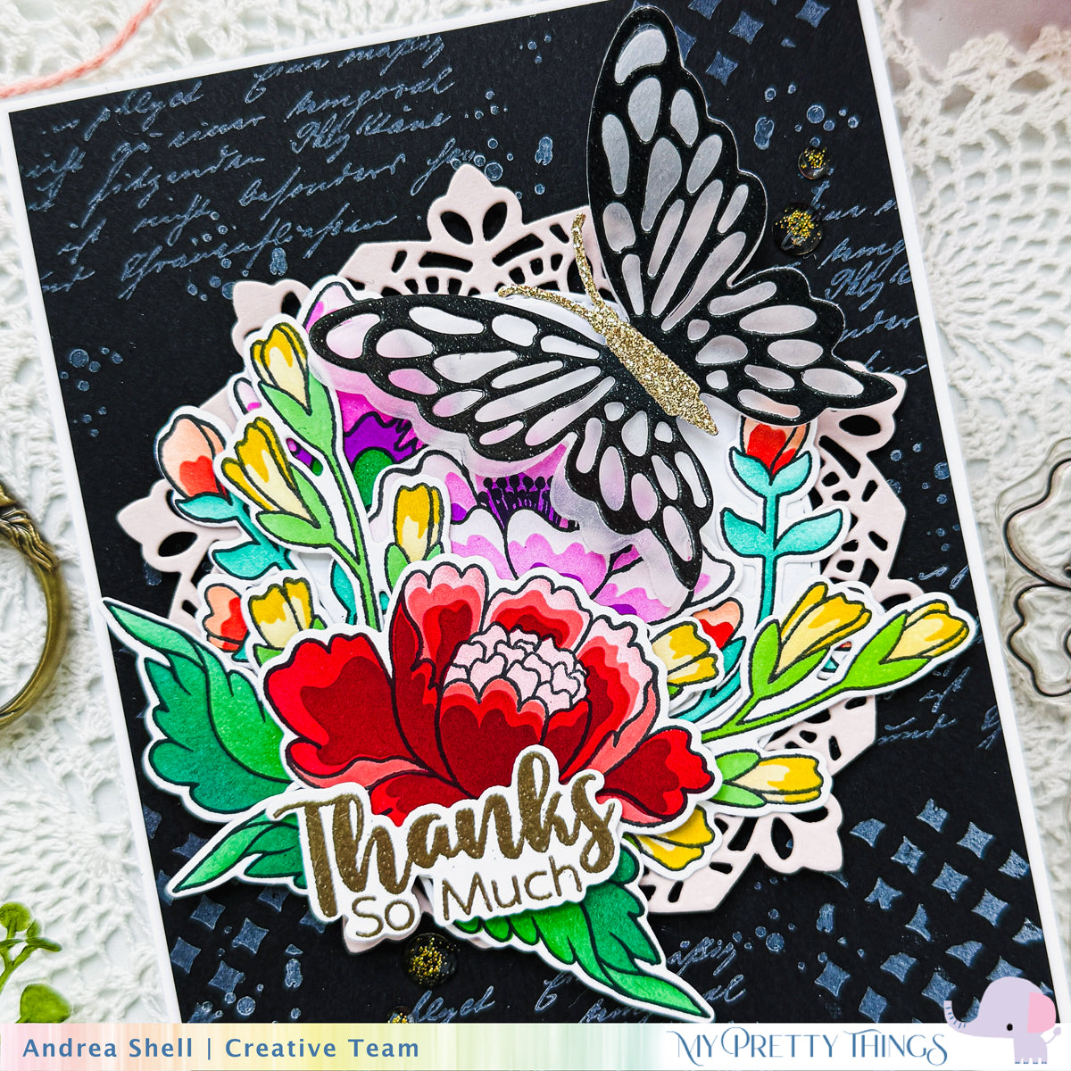 Chinoiserie Floral Die Set