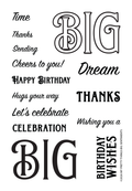 BIG Sentiments Stamp Set