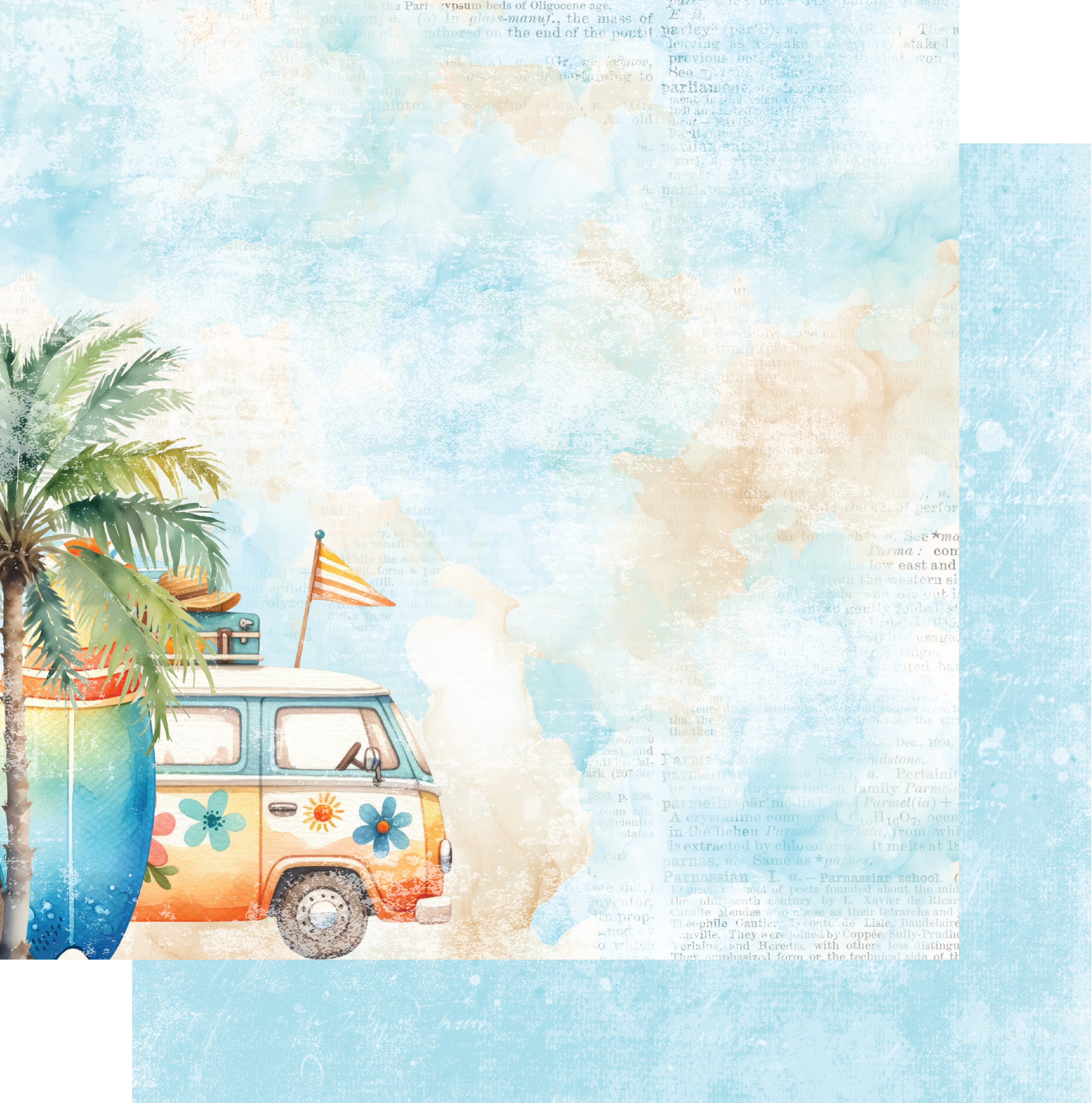 Summer Surfin’ 12x12 Patterned Paper