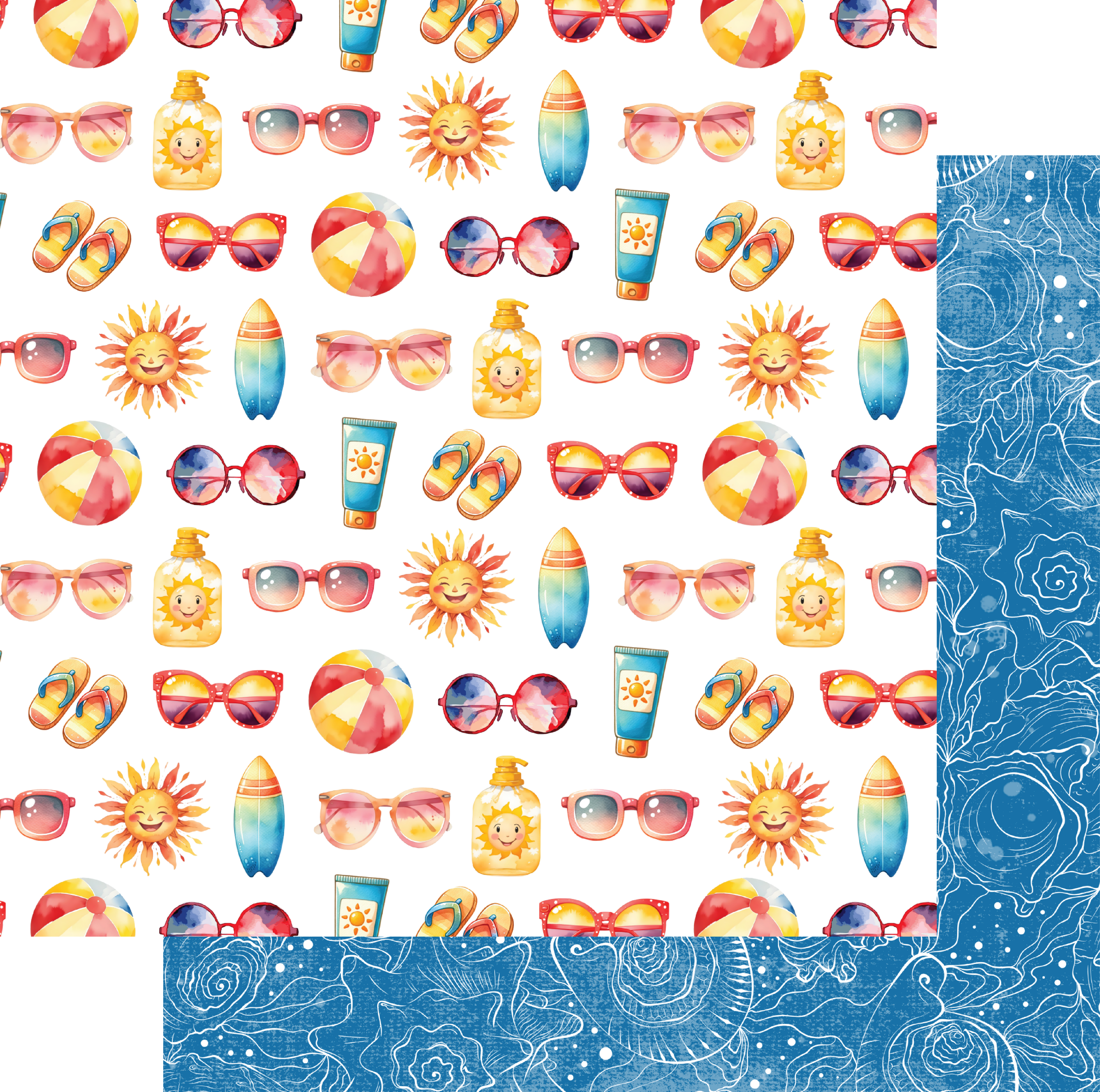 Summer Surfin’ 12x12 Patterned Paper