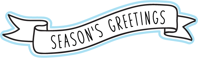 Banner Sentiments Die: Happy Holidays 1