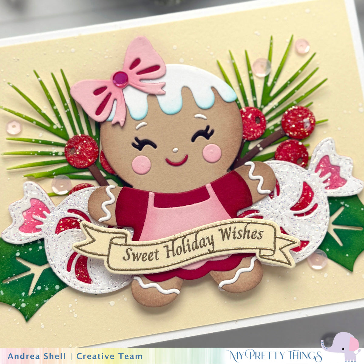 Banner Sentiments Die: Happy Holidays 1