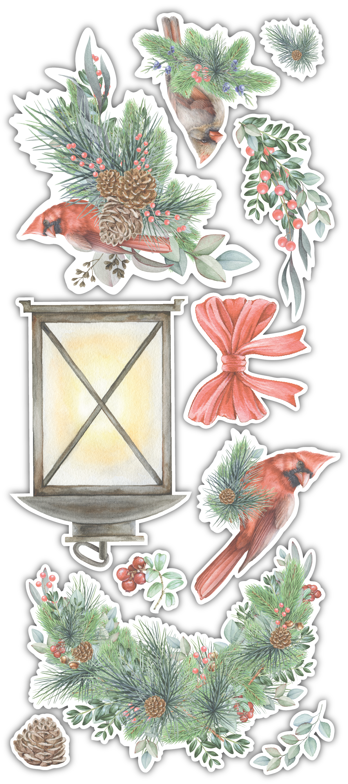 Traditional Christmas Wide Washi Die