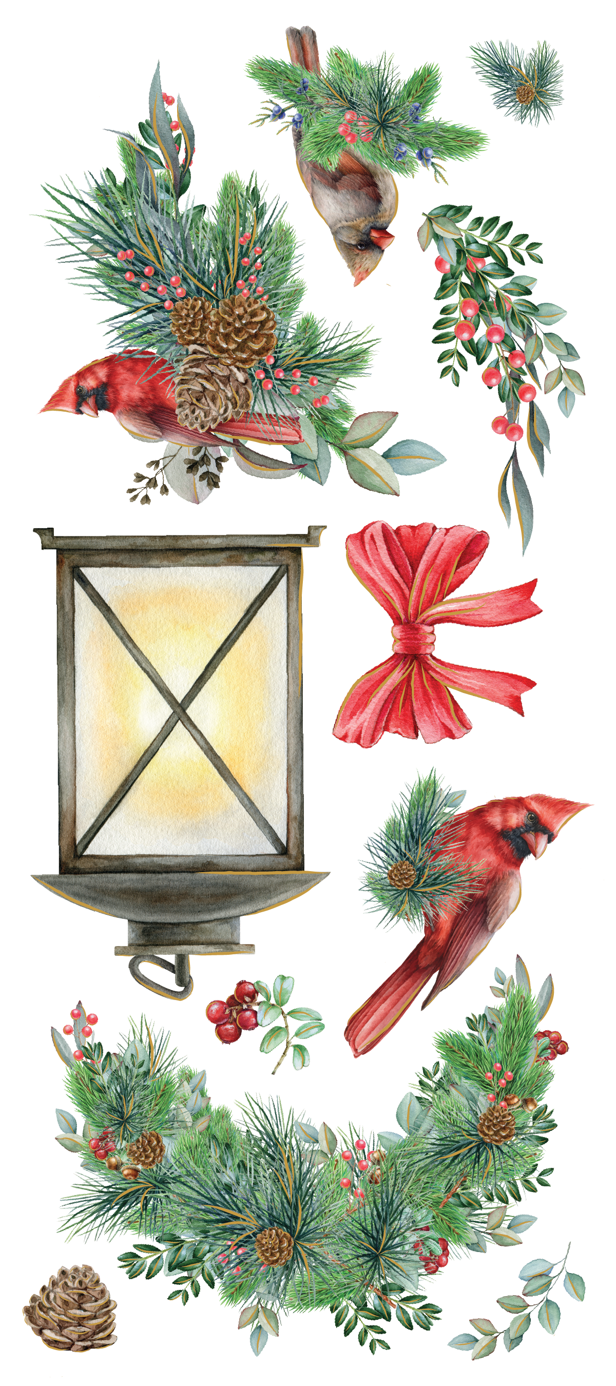 Traditional Christmas Wide Washi Tape