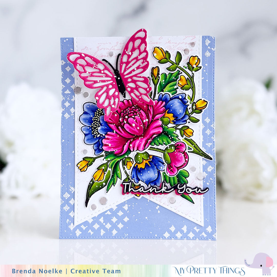 Chinoiserie Floral Die Set