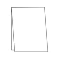 Card Bases 120lb. Heavy Bright White - Cut, Scored & Folded Top Fold A2