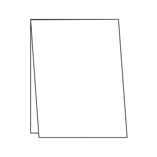 Card Bases 120lb. Heavy Bright White - Cut, Scored & Folded Top Fold A2