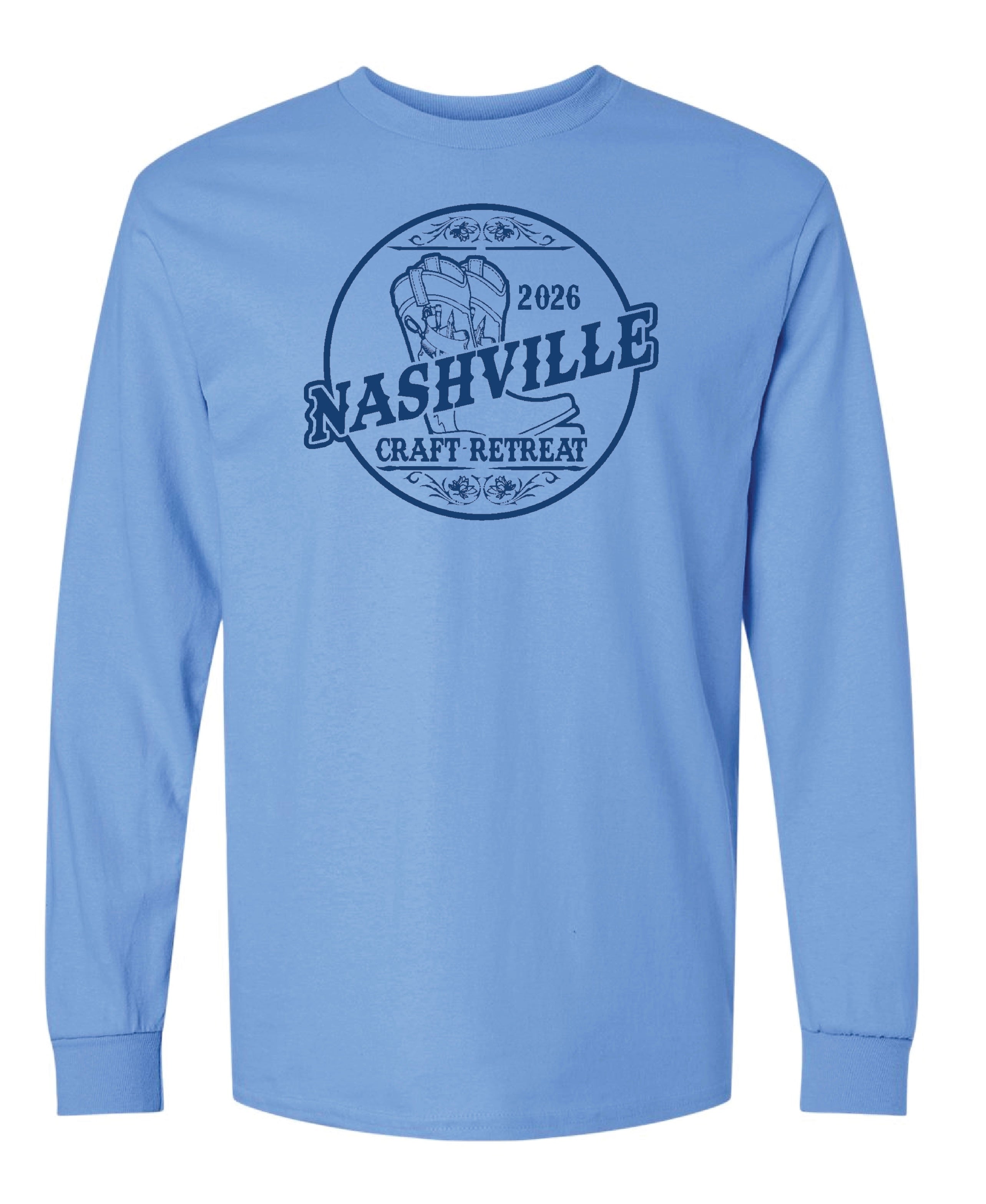 2026 Nashville Craft Retreat Long Sleeve Crew T-shirt