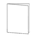 Card Bases 120lb. Heavy Bright White - Cut, Scored & Folded Side Fold A2