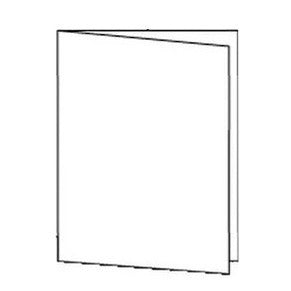Card Bases 120lb. Heavy Bright White - Cut, Scored & Folded Side Fold A2