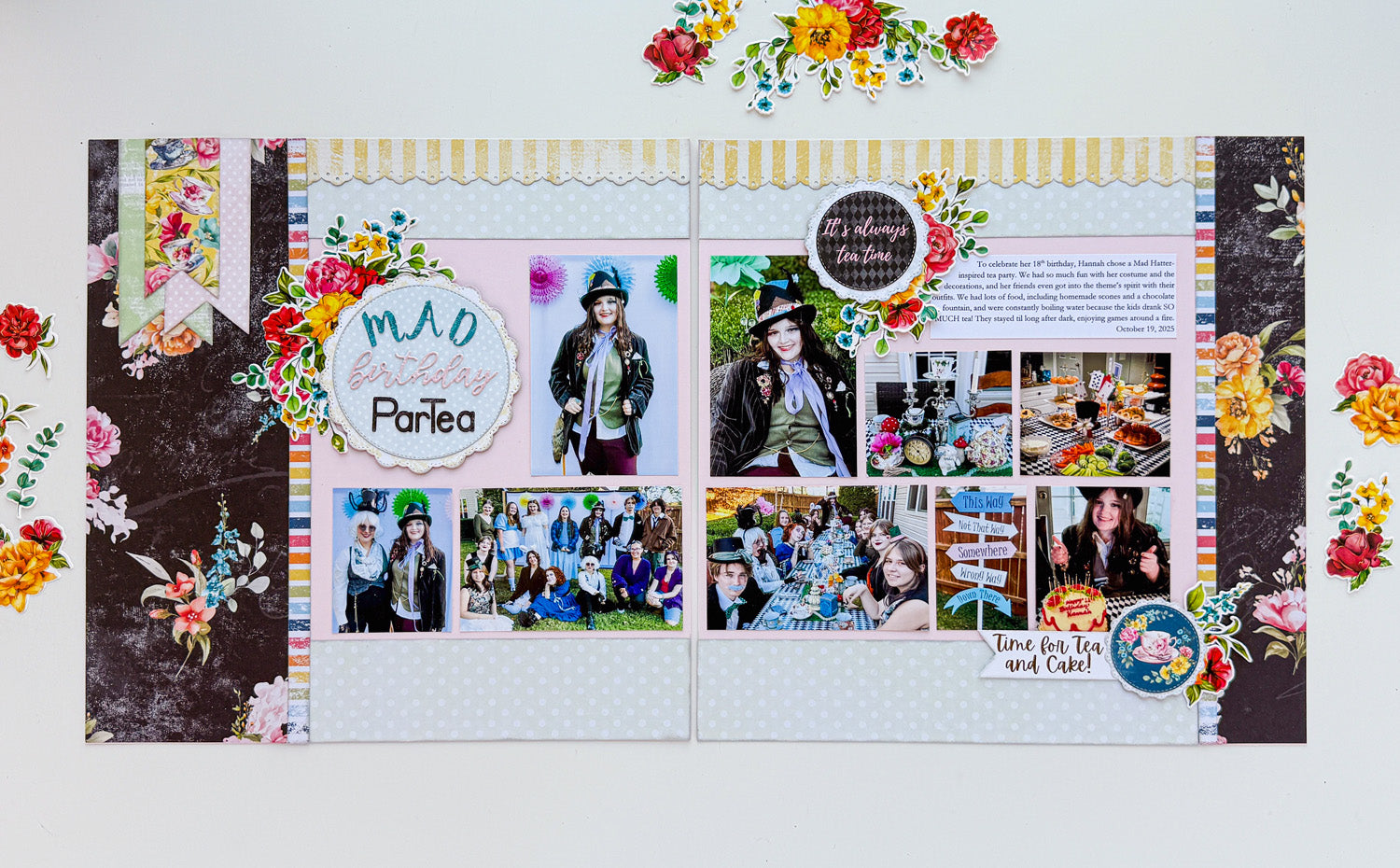 Adventures in Wonderland 12x12 Patterned Paper