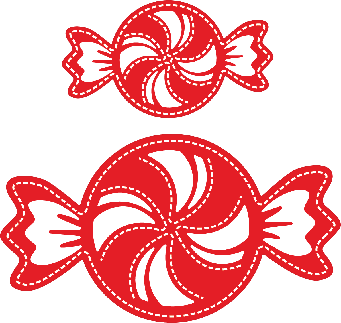 Wrapped Peppermint Dies