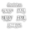 Bold & Scripted Holiday Sentiments Dies
