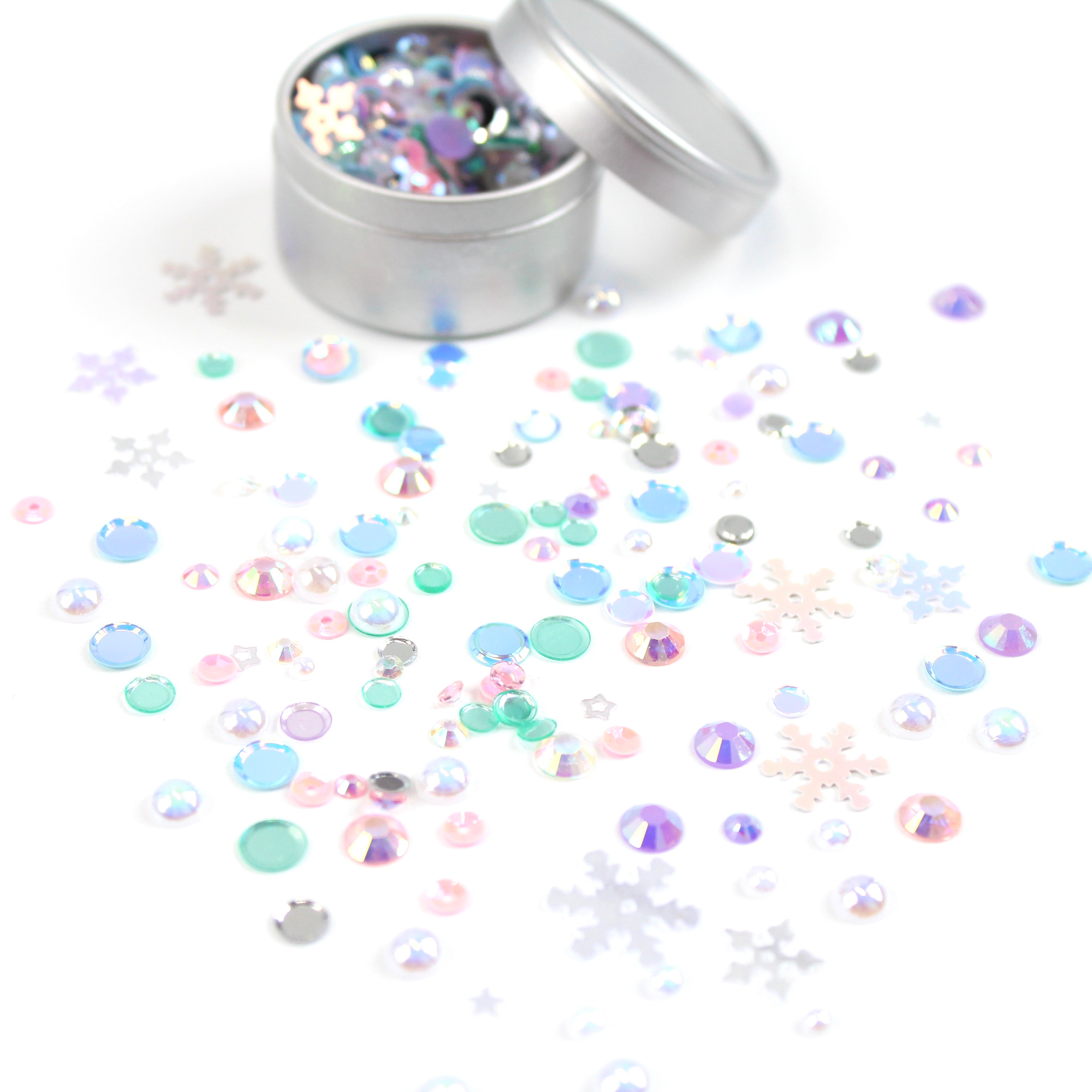 Frosted Crystal Embellishment Mix