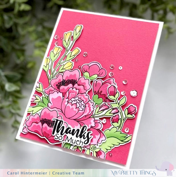 Chinoiserie Floral Die Set
