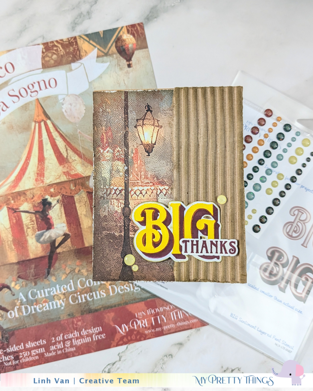 BIG Sentiment Layered Font Stencil