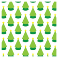 Art Deco Christmas Trees Layered Coloring Stencils