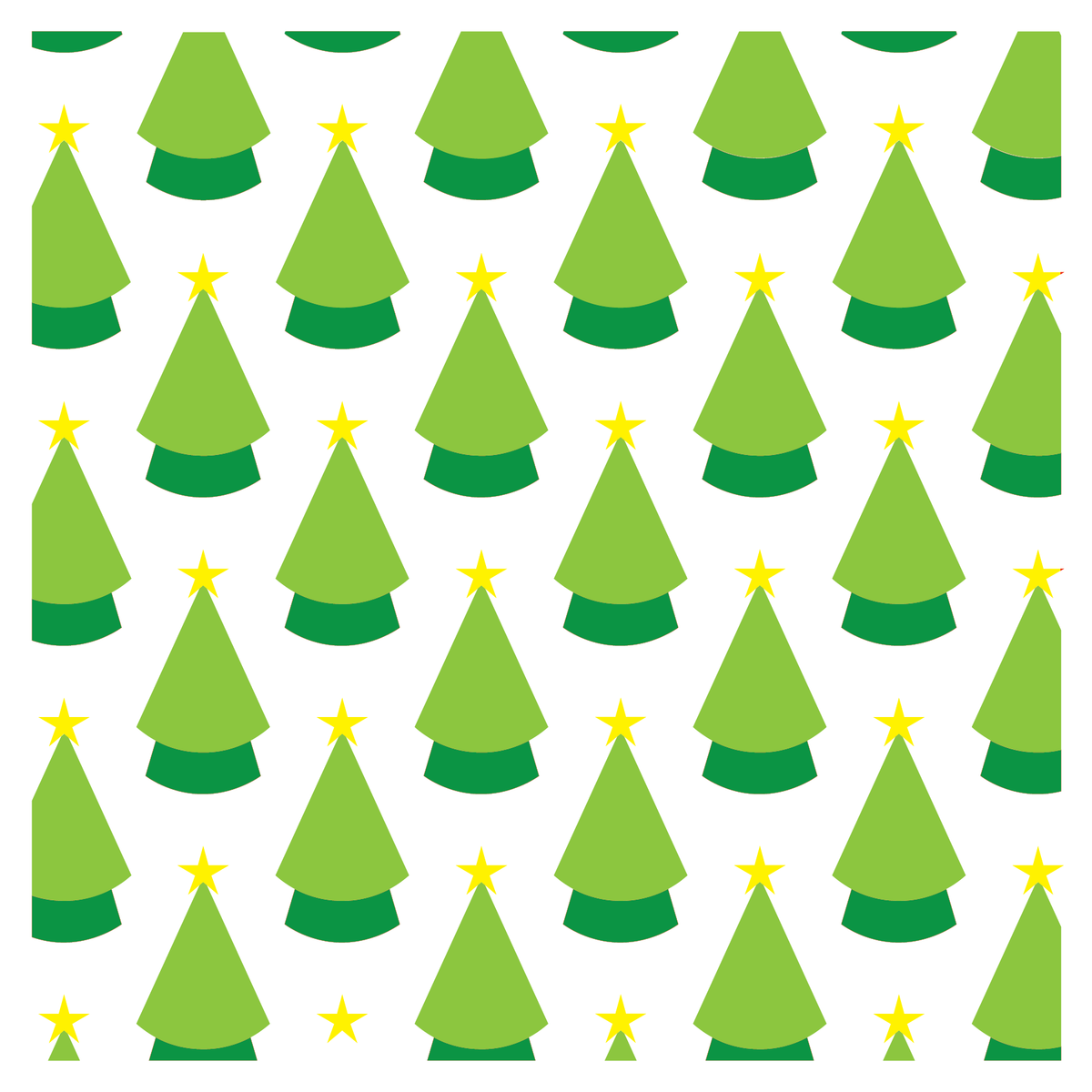 Art Deco Christmas Trees Layered Coloring Stencils