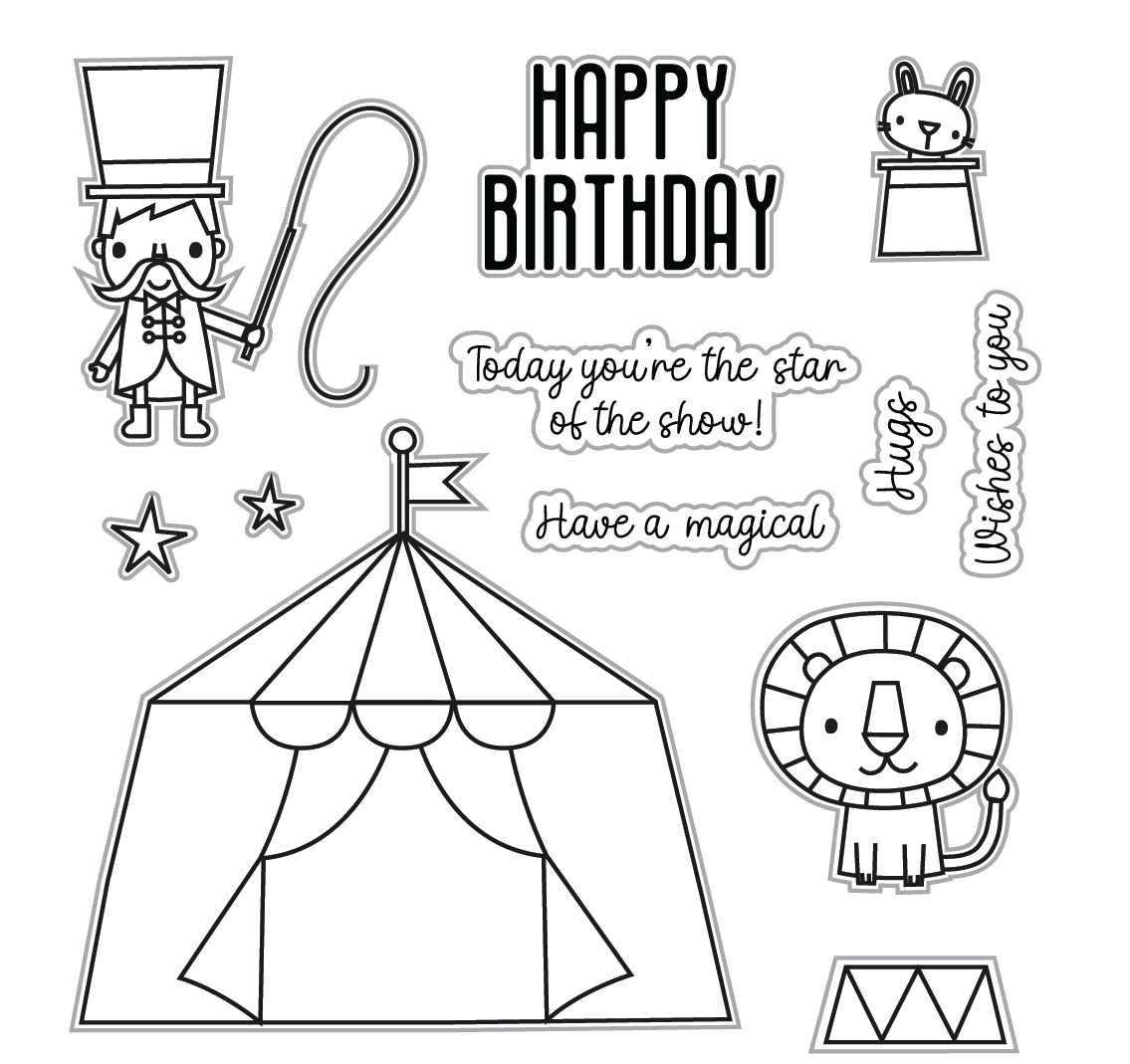Big Top Birthday Die Set