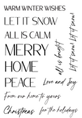 Bold & Scripted Holiday Sentiments Stamp Set