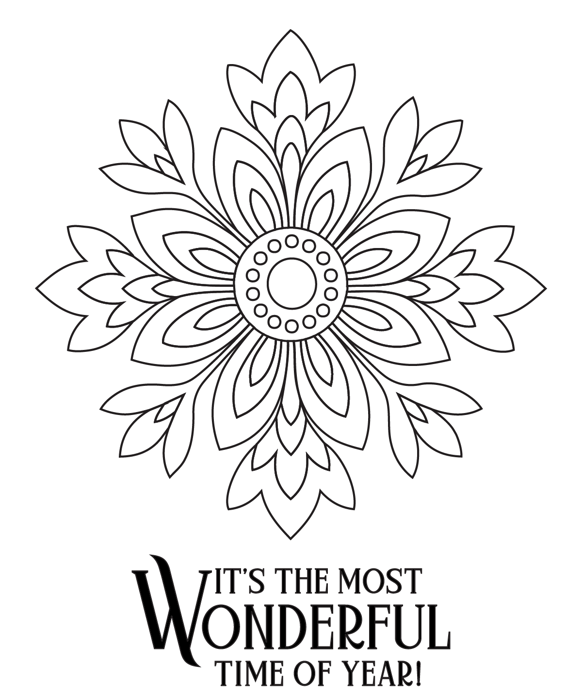 Fancy Scandi Snowflake Stamp Set