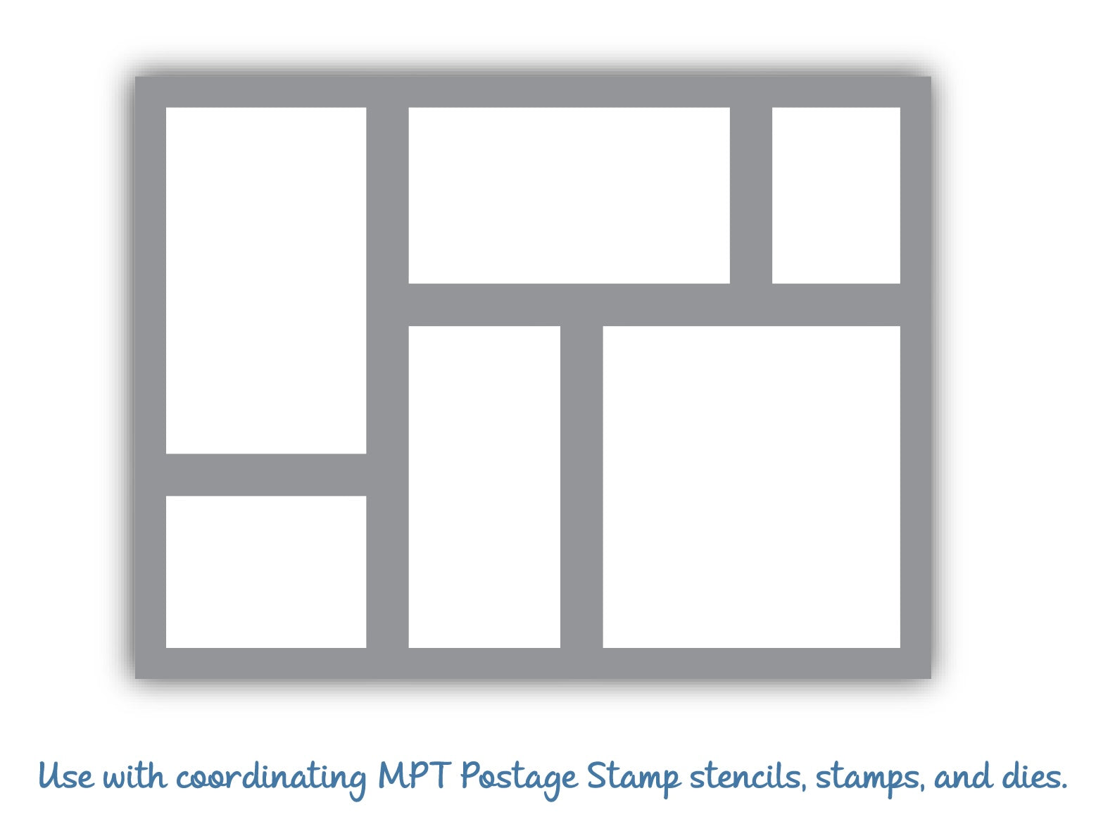 Postage Stamp Frame Die