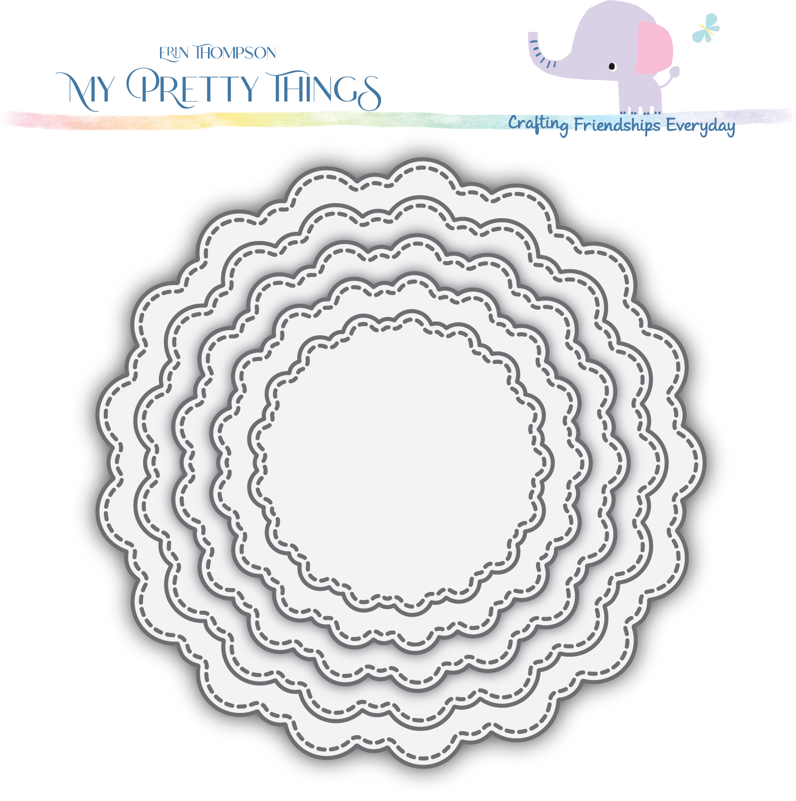 Everyday Stitched Scallop Circle Dies