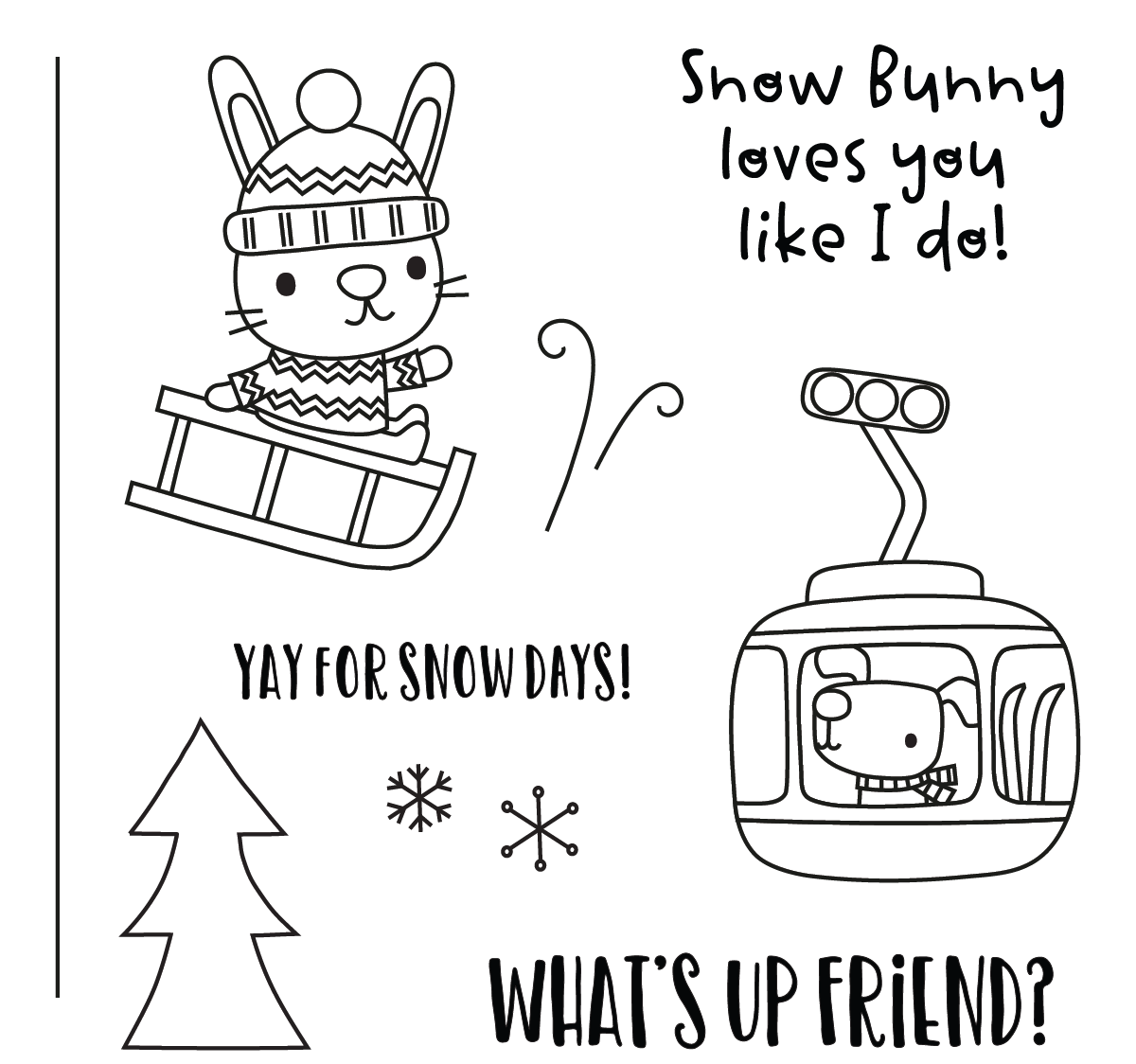 Yay For Snow Days Stamp Set
