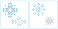 Fancy Scandi Snowflake Layered Coloring Stencils