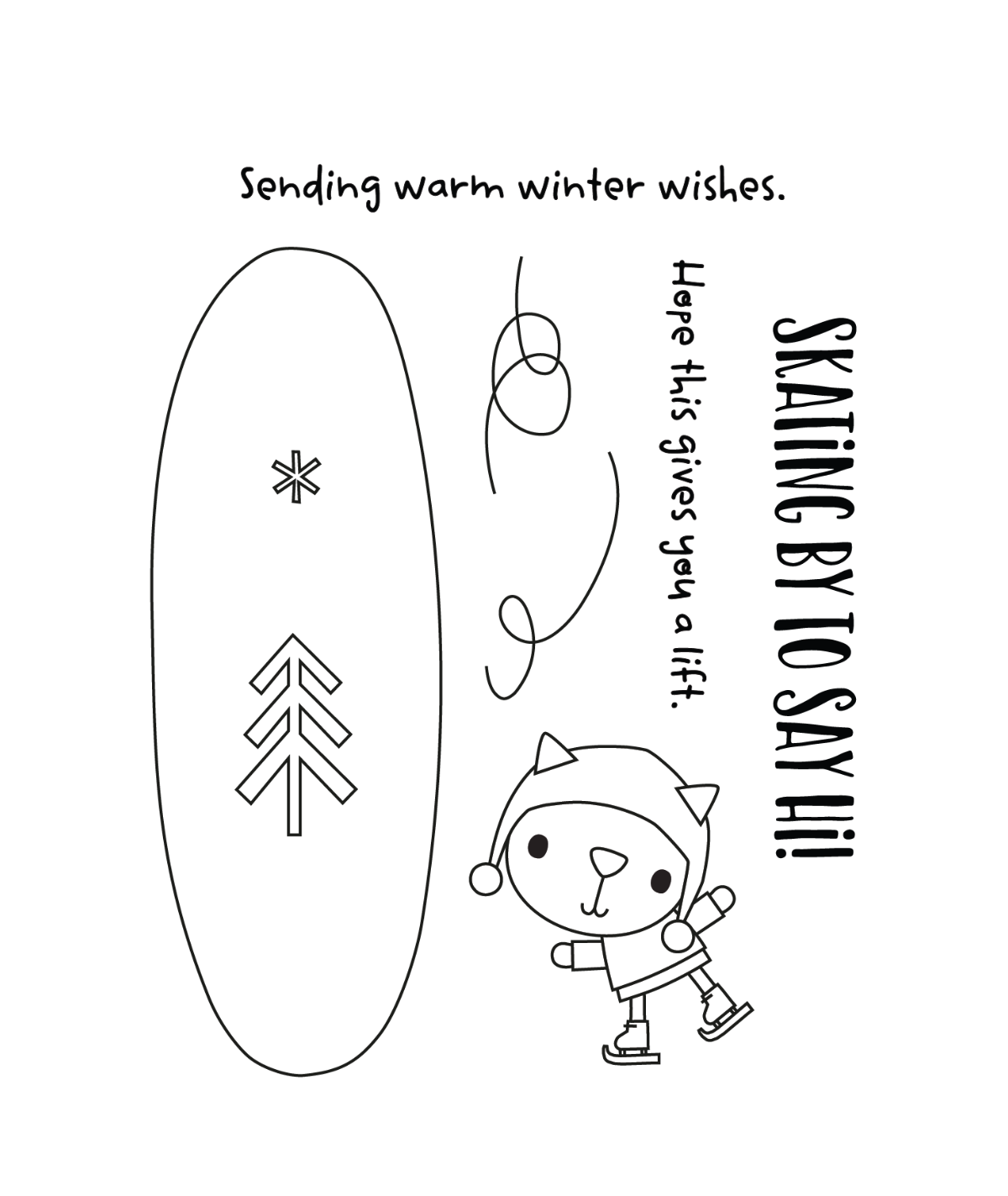 Skating By Stamp Set