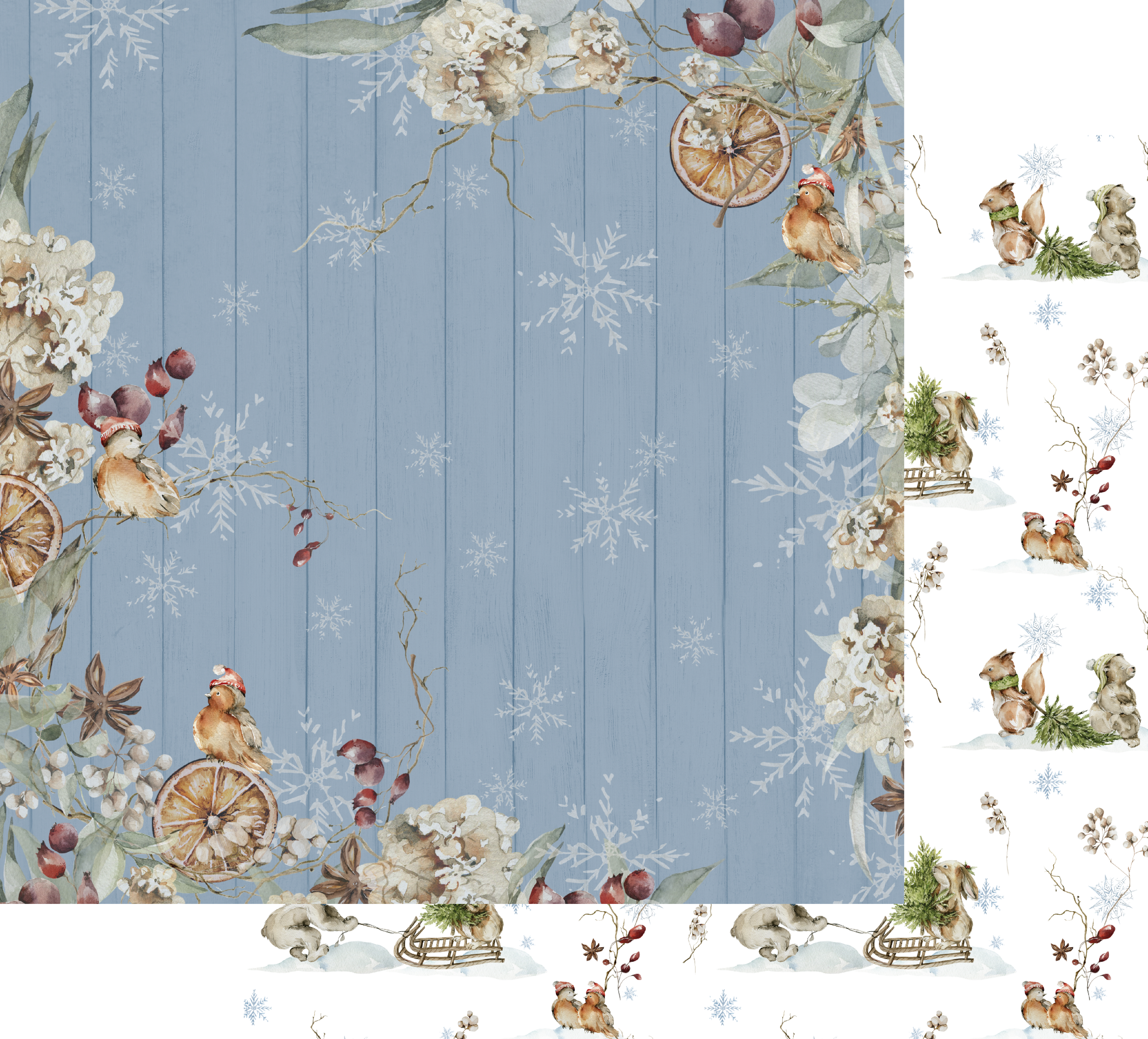 Through the Woods 12x12 Patterned Paper