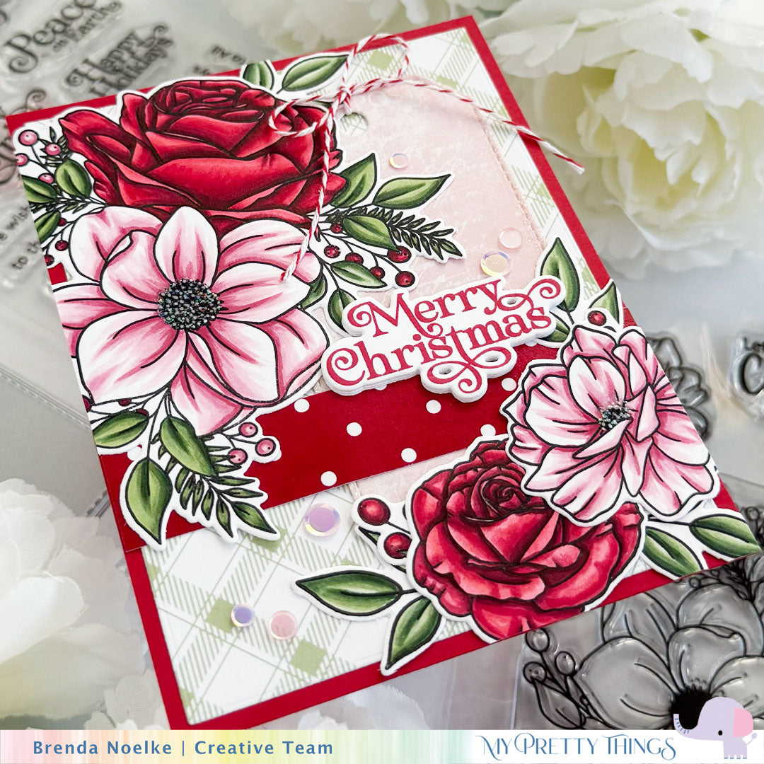 Happy Holidays Sentiments Die Set