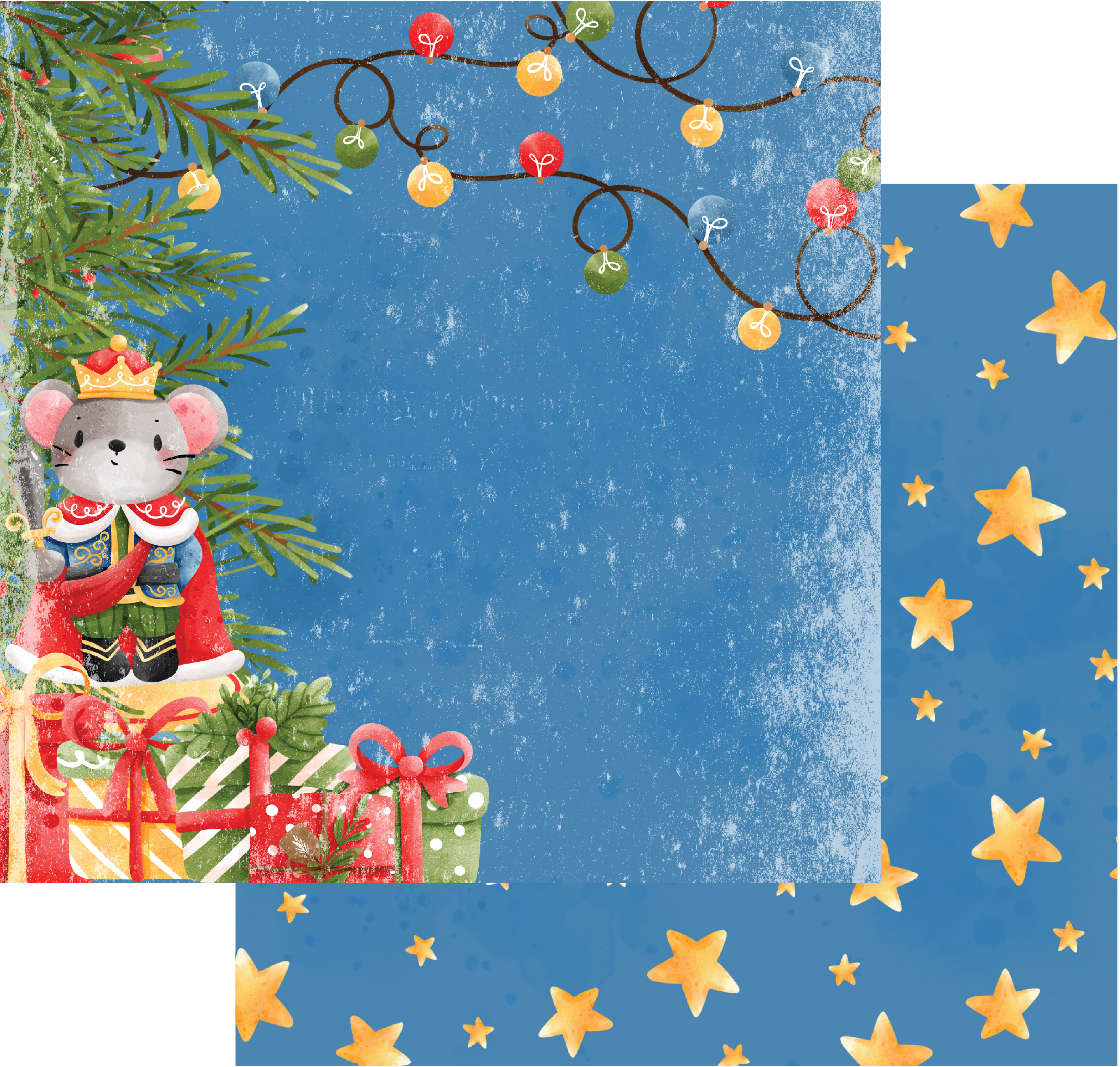 Traditional Nutcracker 12x12 Patterned Paper