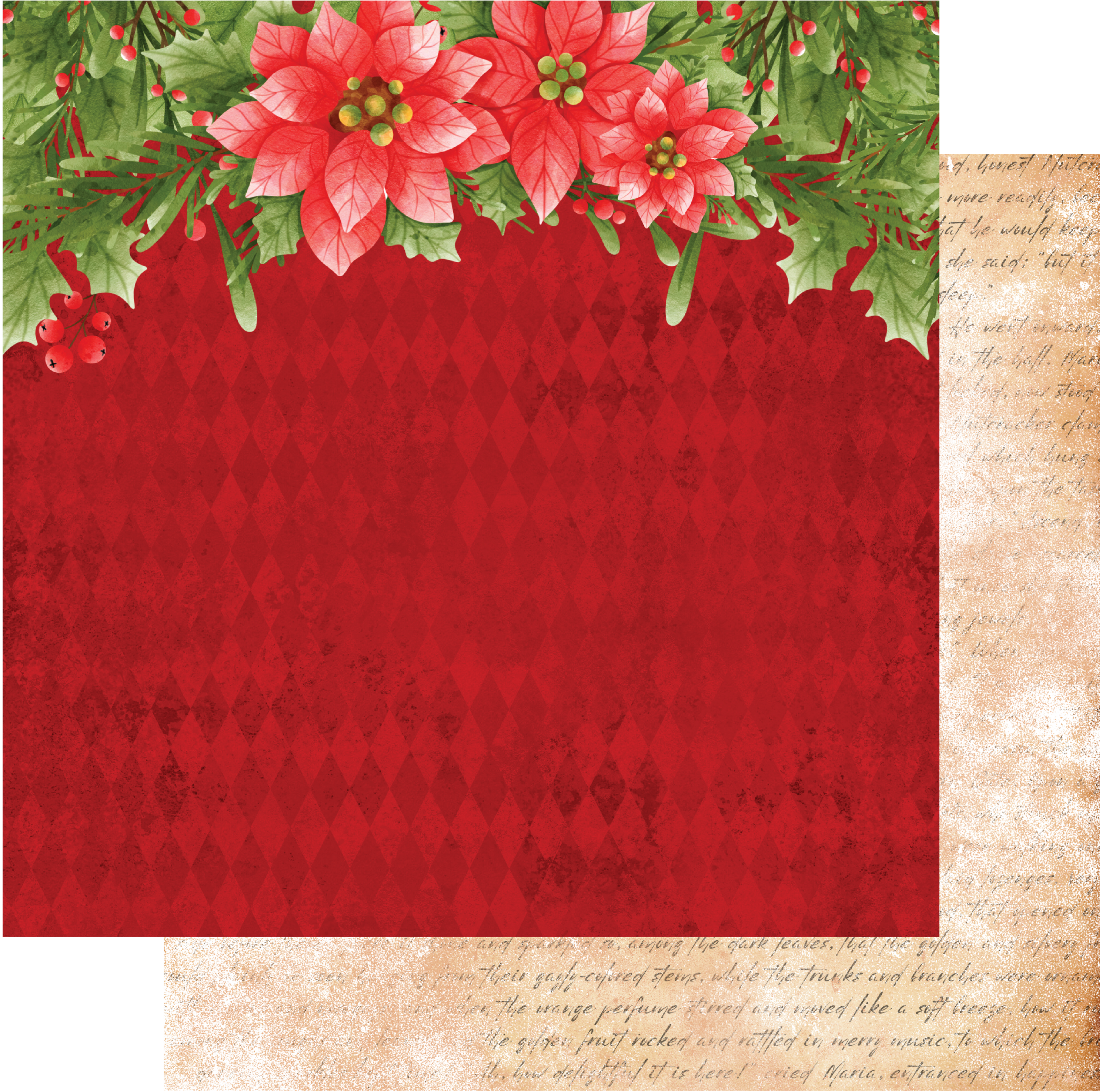 Traditional Nutcracker 12x12 Patterned Paper