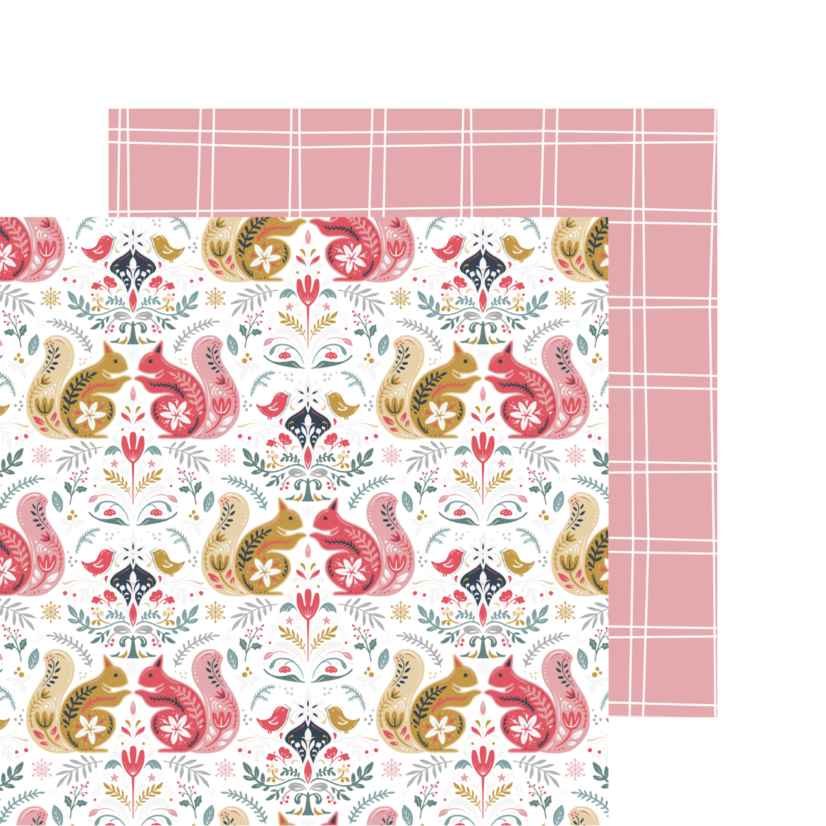 Scandinavian Christmas Patterned Paper 6x6