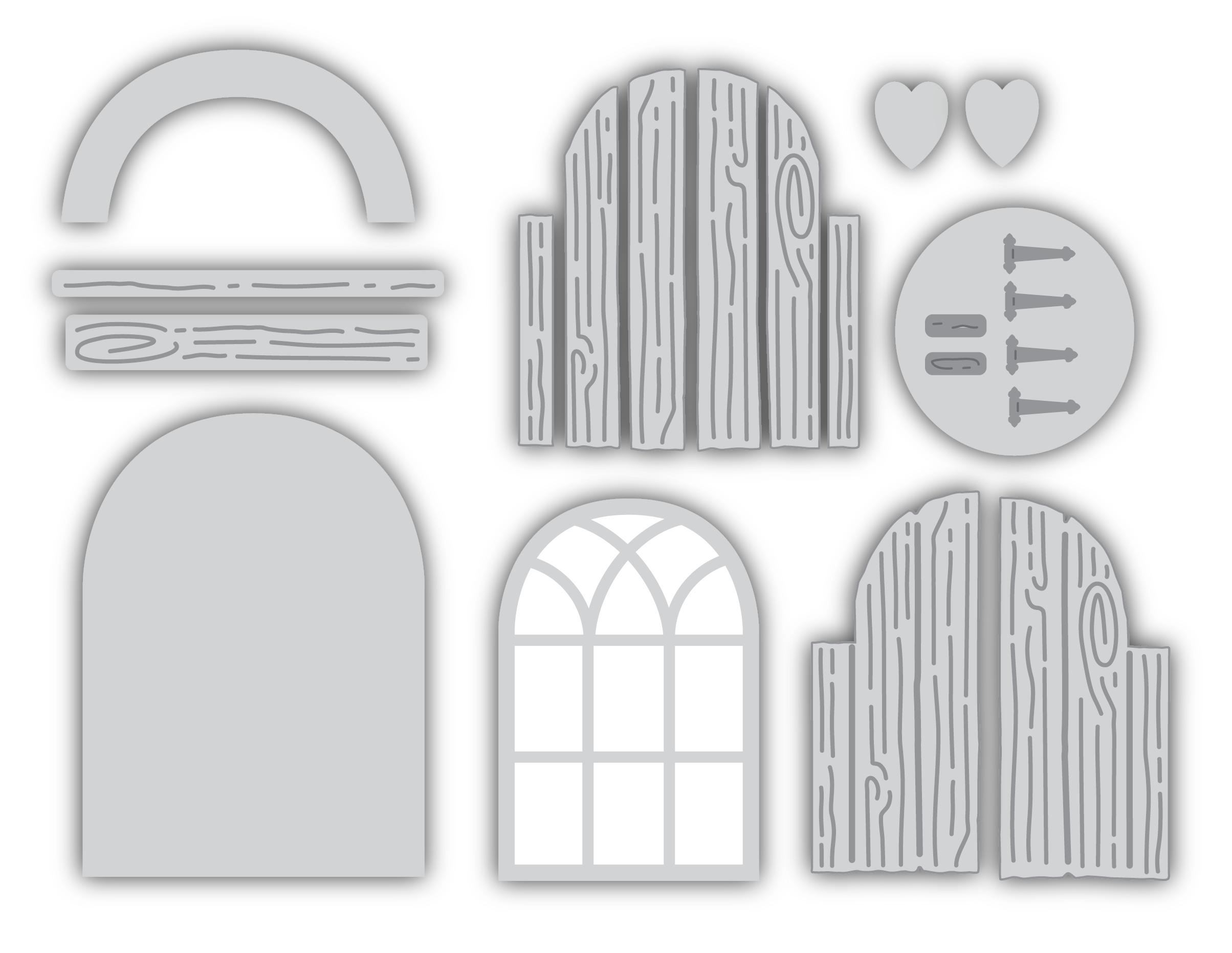Scandi Advent Tag Window Dies